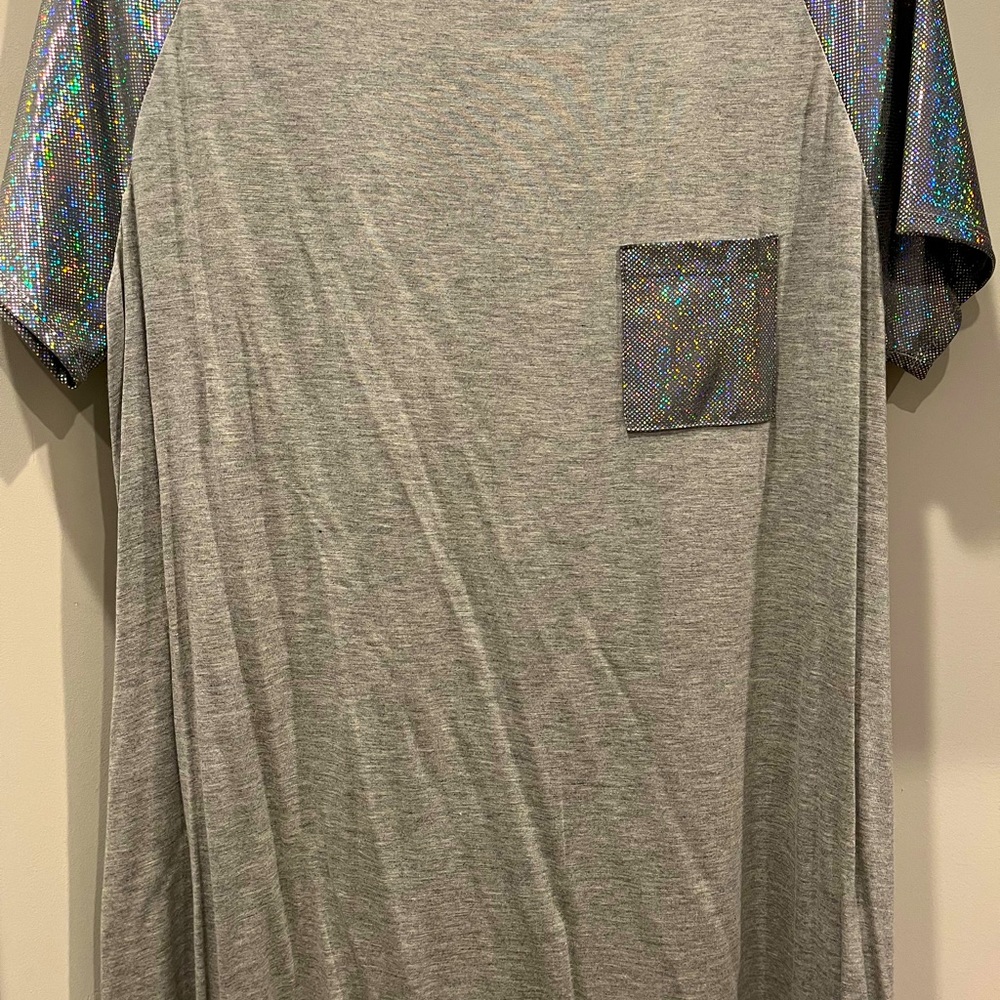 Honeyme Glitz and Cotton T-Shirt Top